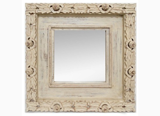 Dřevěné romantické zrcadlo Paris