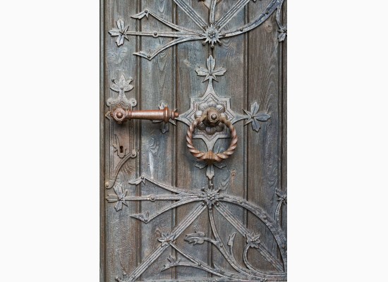 Venkovské zdobené dveře 