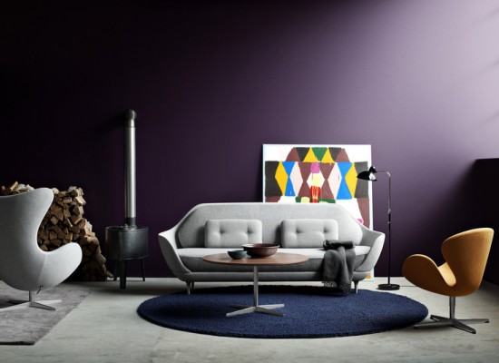 Eko obývací pokoj s barevnou inspirací