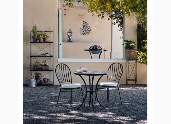 Kovové zahradní židle v italském stylu 