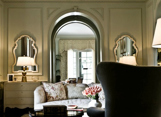 Luxusní obývací pokoj v zámeckém stylu