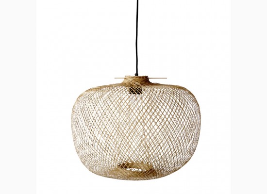 Bambusová závěsná lampa