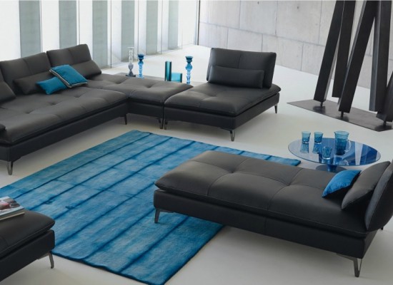 Moderní luxusní kožená sedačka do obýváku 