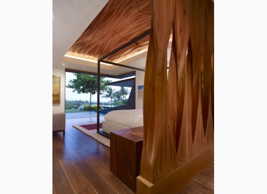 Výjimečné dřevo v eko moderní ložnici