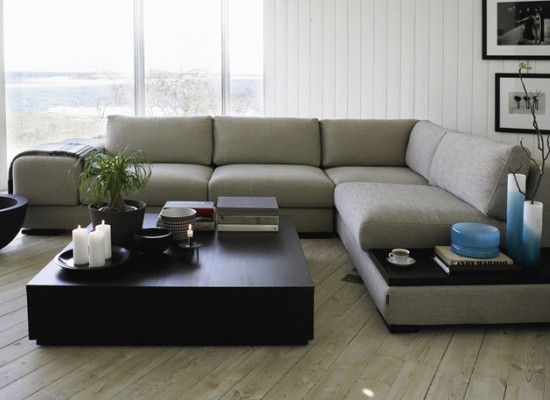 Moderní obývací pokoj inspirovaný Skandinávií 