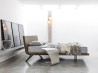 Extravagantní ložnice s moderními tvary