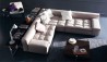 Obývací prostor s rohovou sedačkou