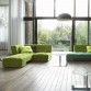 Italský obývací pokoj v zeleném 