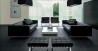 Luxusní černobílý minimalismusv  obýváku 