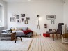 Velký obývací pokoj ve skandinávském stylu 