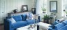 Blankytně modrá v obývacím pokoji