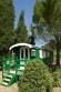 Zelený domek ve venkovském stylu