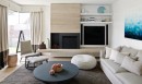 Přírodní barvy nábytku a doplňků v obývacím pokoji