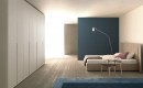 Italská moderní ložnice modrobílá 