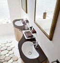 Moderní italská koupelna v trendy hnědé 