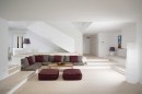 Moderní obývací pokoj ve vile 