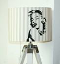 Retro stínítko na lampy s Marilyn Monroe
